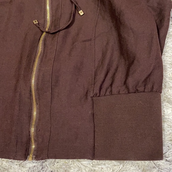 Ashley Stewart brown linen blend jacket sz 18/20 W - Picture 4 of 9